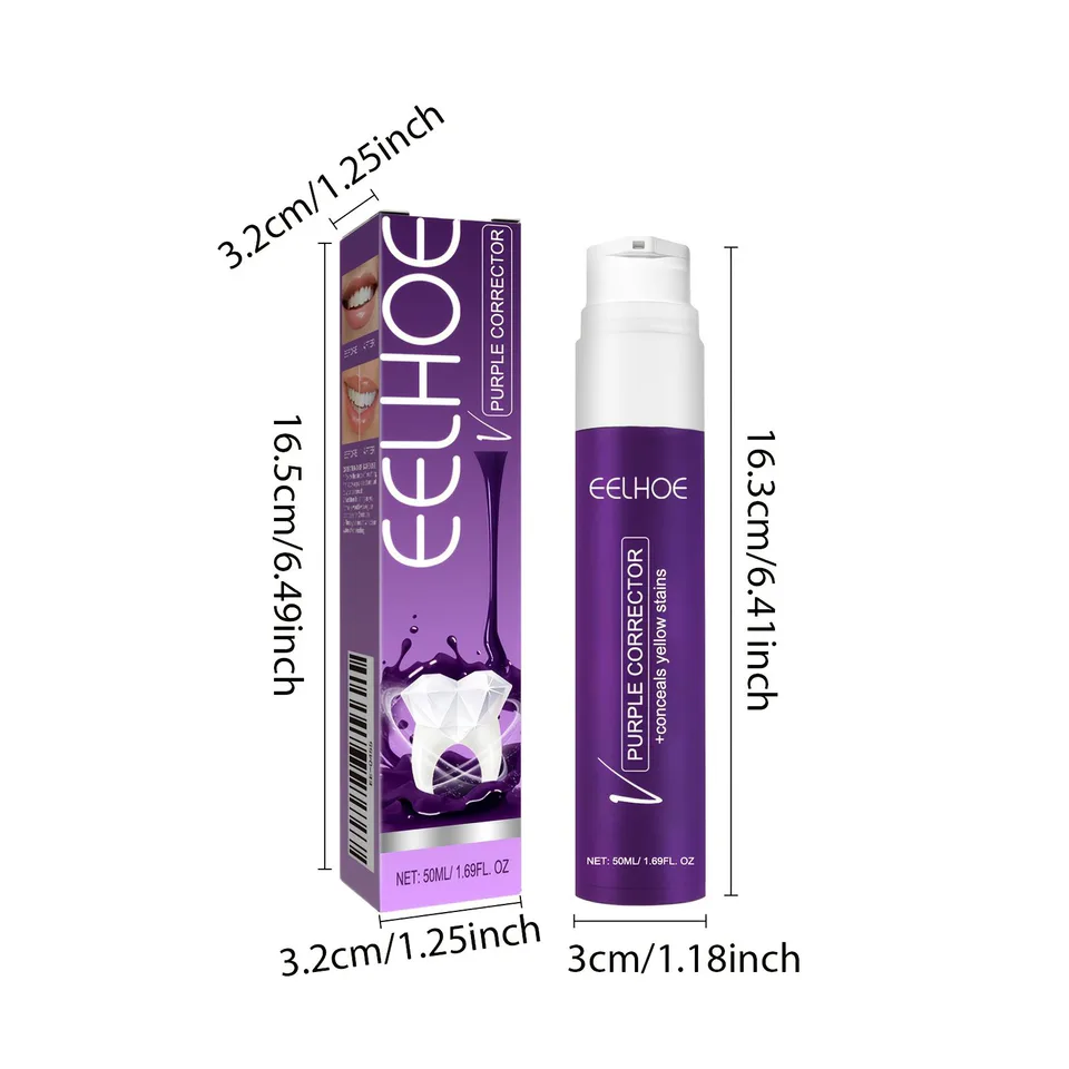 V34 Purple Toothpaste: Deep Clean & Brighten Smile