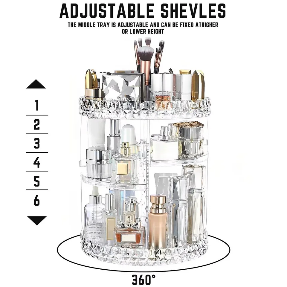 360 Rotating Makeup Organizer