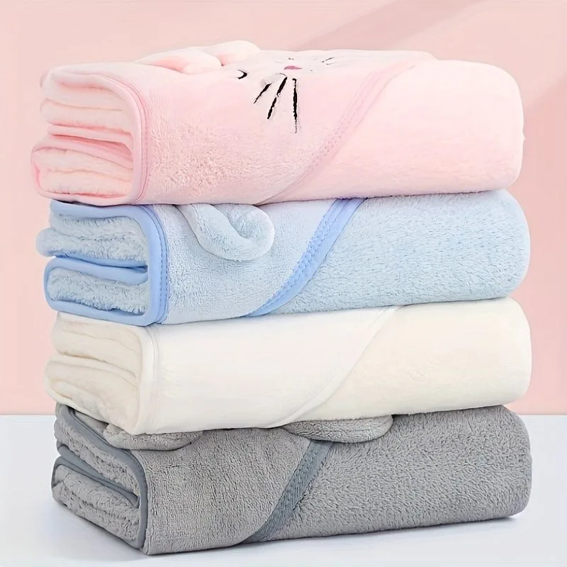Cartoon Kids' Hooded Bath Towels - Soft & Absorbent