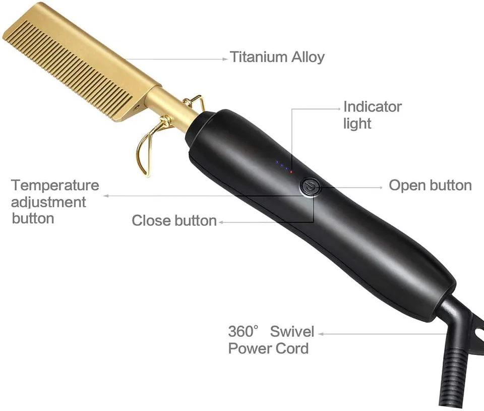 Hot Comb Straightener Electric Hair