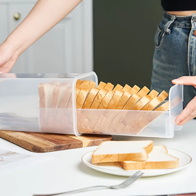 Airtight Bread Keeper with Slicing Guide & Sealable Lid