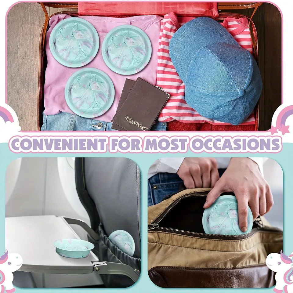 Adorable Unicorn Travel Vomit Bags