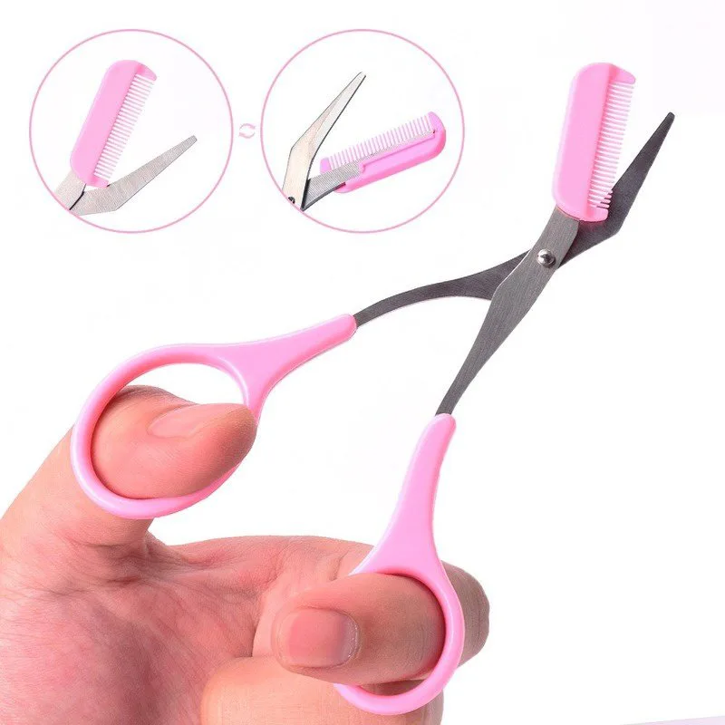 Precision Eyebrow Trimmer with Comb for Flawless Grooming