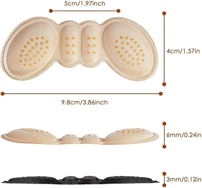 Heel Guards Cushion with Anti-Slip Beads
