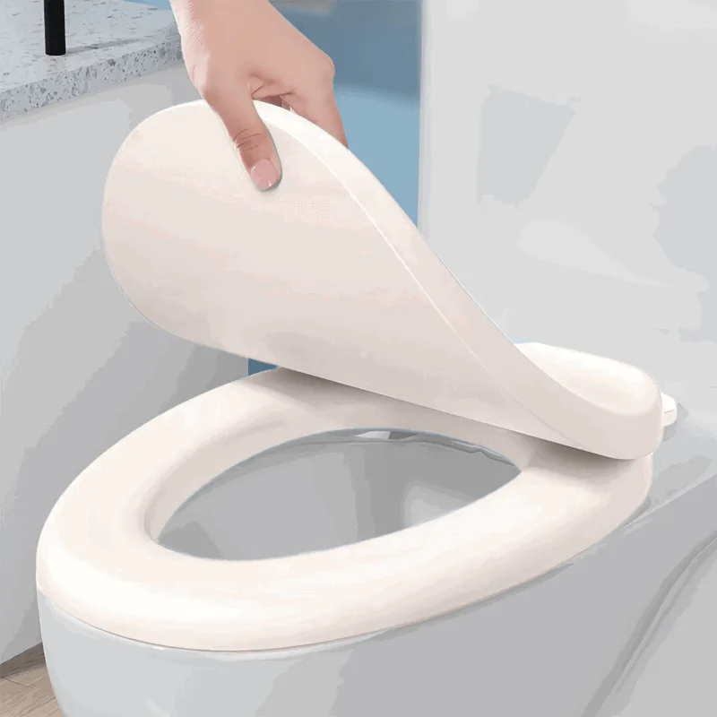Silent-Closing Toilet Seat with Non-Slip Grip