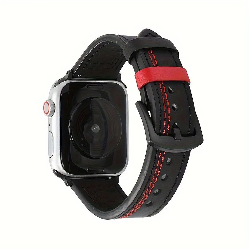 Retro Leather Watch Band for Apple: Soft & Stylish