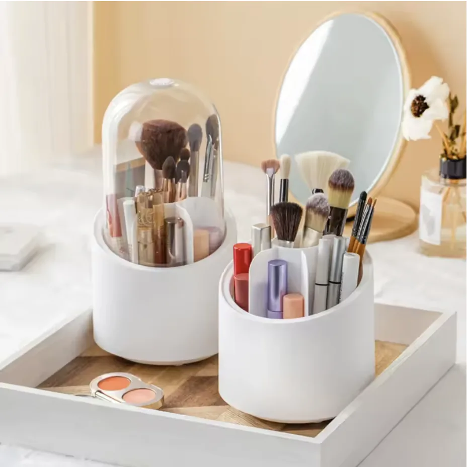 Makeup brush rotating storage box 360 °