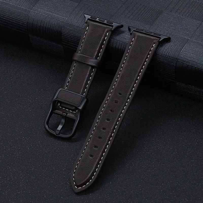 Elegant Synthetic Leather Strap for Apple Watch