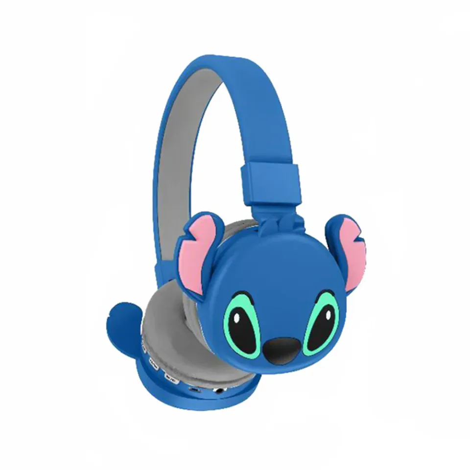 Foldable Headsets with Mic for Children Anime Cartoon