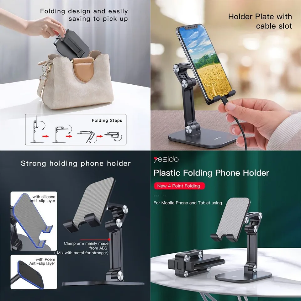 Phone Tablet Folding Desk Holder