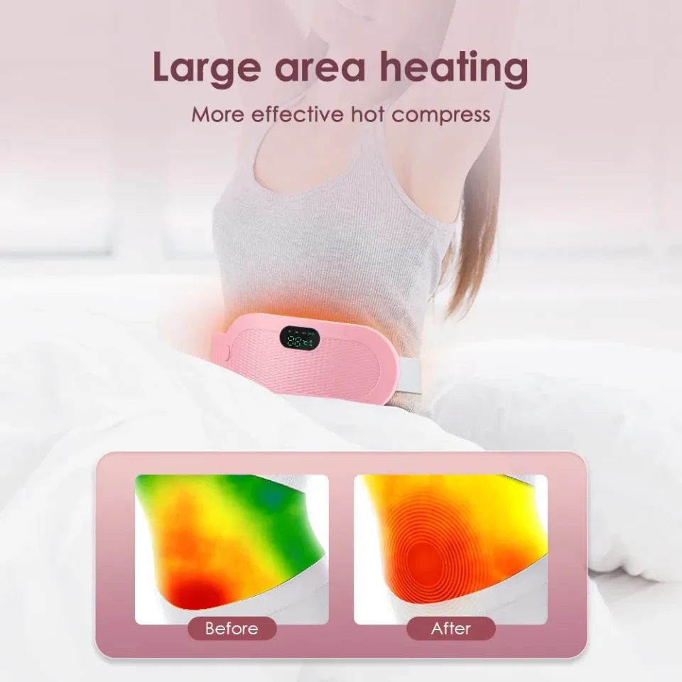 Heating belt for menstrual pain relief for abdomen and back