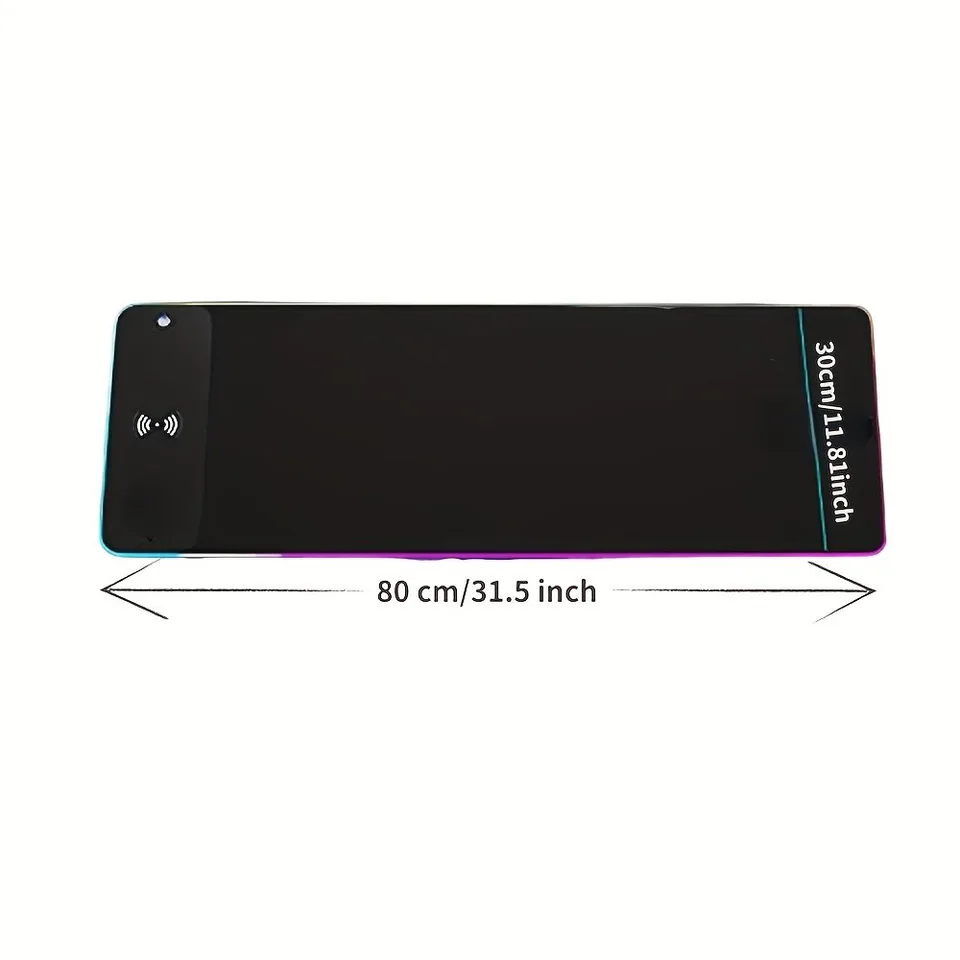 Wireless Charging RGB Gaming Mouse Pad - Vibrant LED Modes