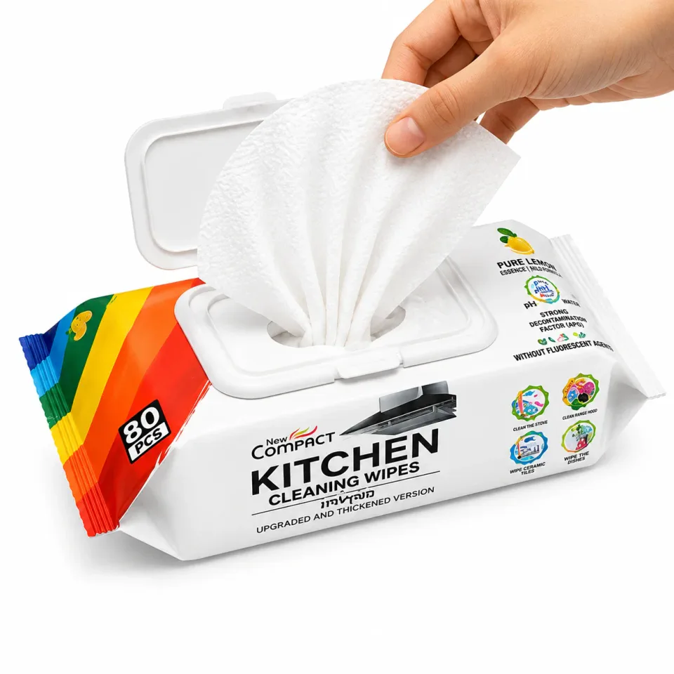 Compact Kitchen Cleaning Wipes
