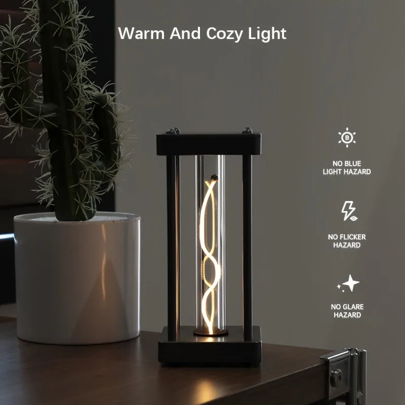 Magnetic LED Table Lamp: USB Rechargeable & Dimmable
