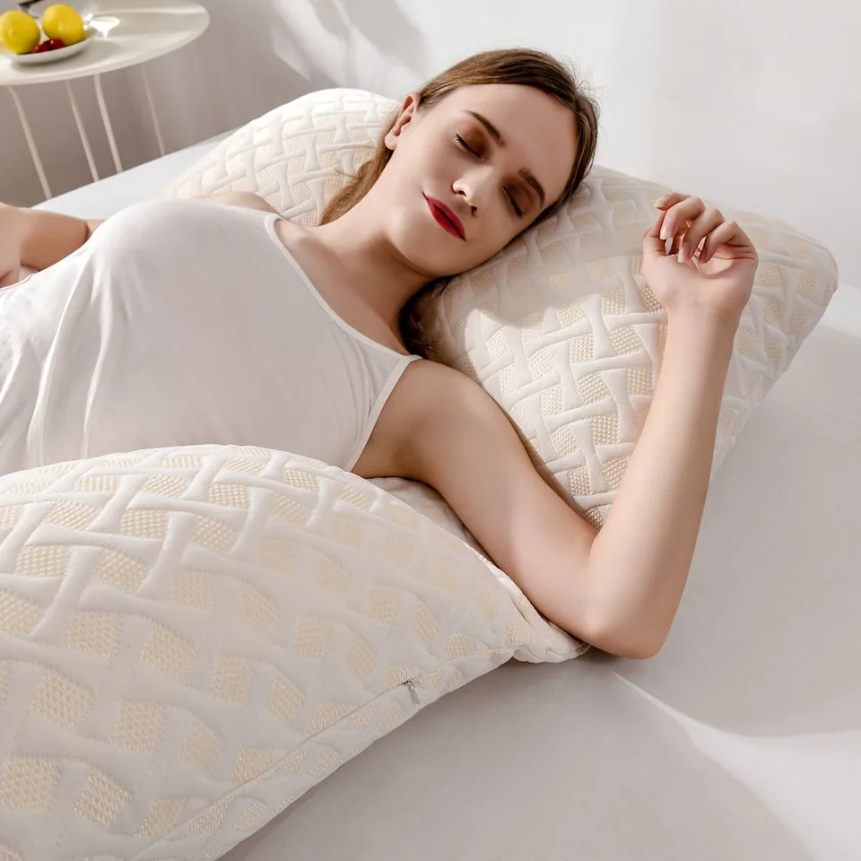 Ultimate Comfort U-Shaped Pregnancy Pillow Beige