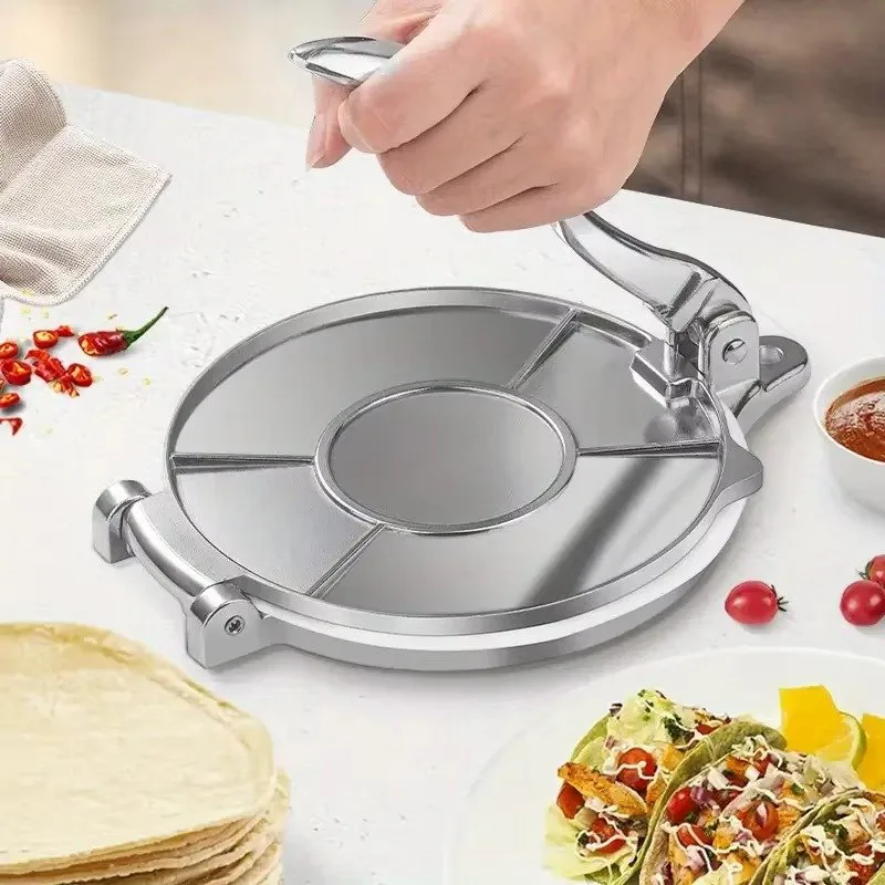 Manual Corn Tortilla Press – Aluminum Alloy Dough Maker