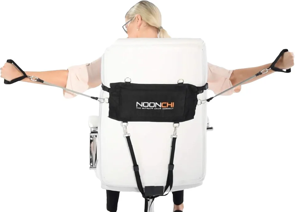Noonchi office workout, Attaches to YOUR office chair!