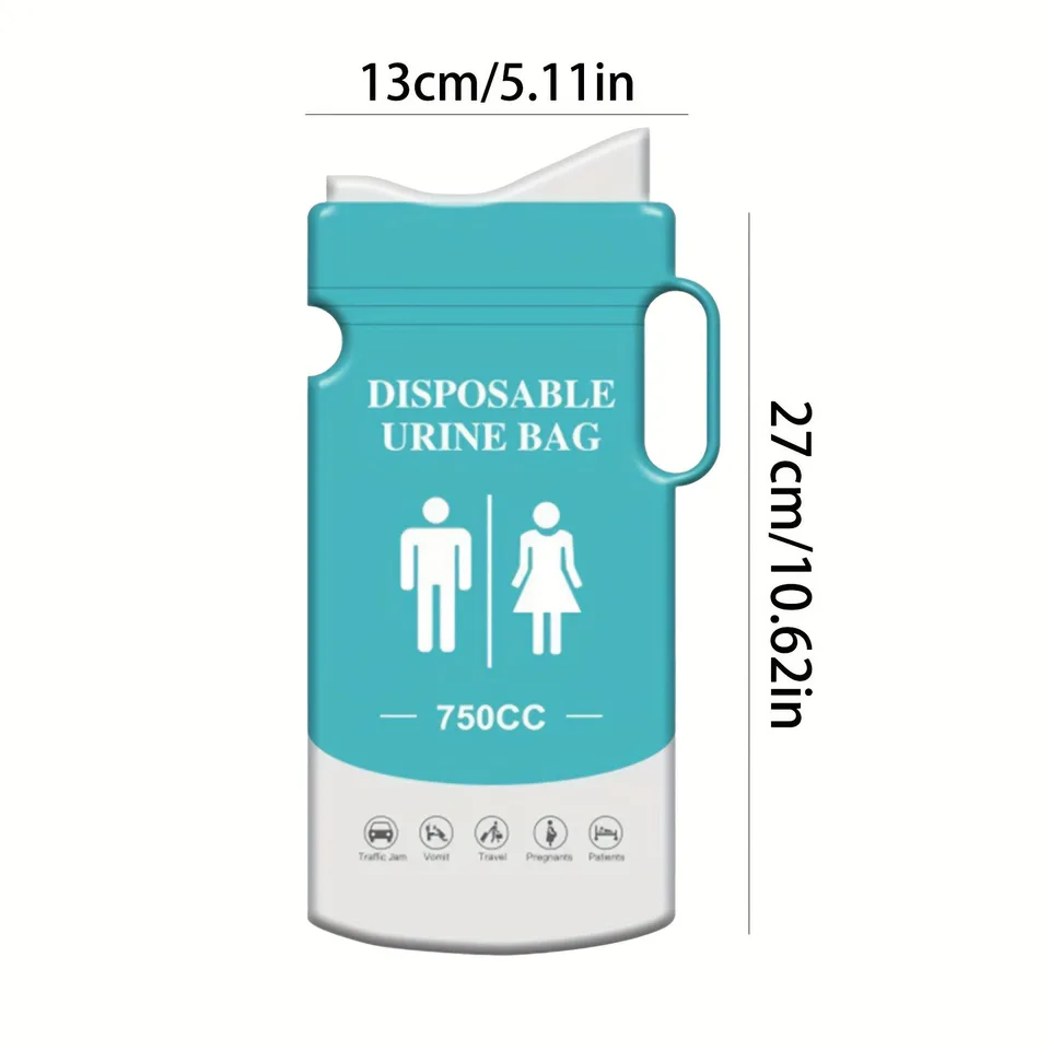 Emergency Urine Bags - Portable, Odor-Free, Leak-Proof
