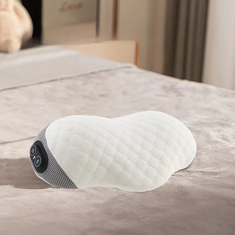USB Memory Foam Neck Pillow with Heat & Massage Comfort