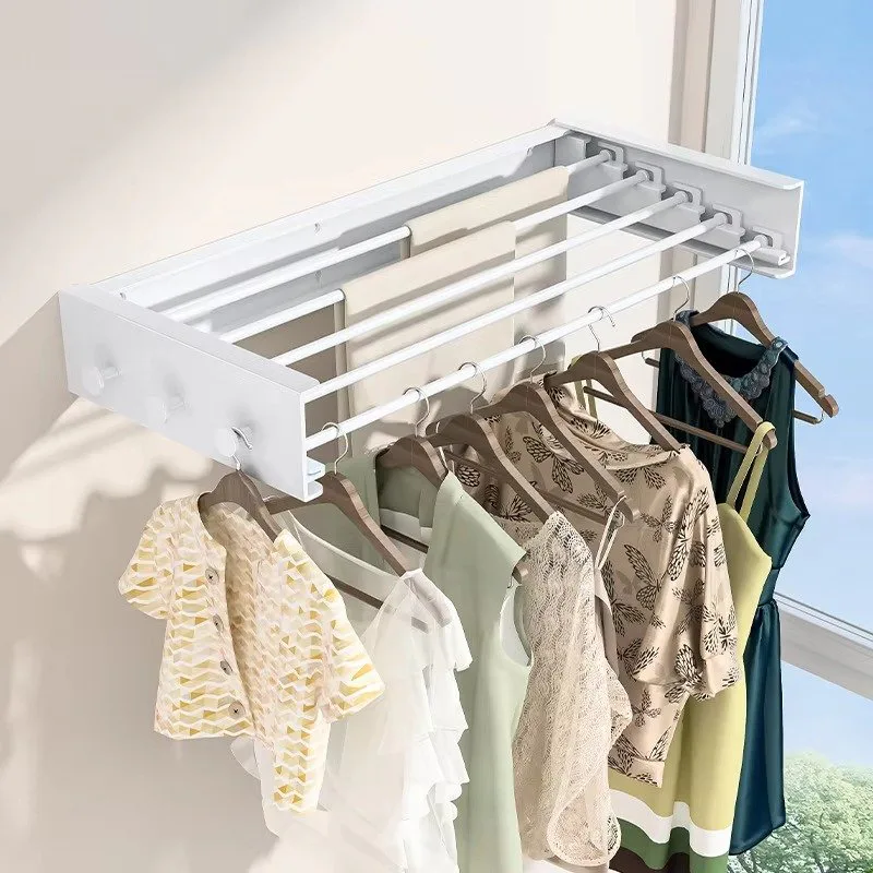 Adjustable Wall Mounted Clothes Hanger