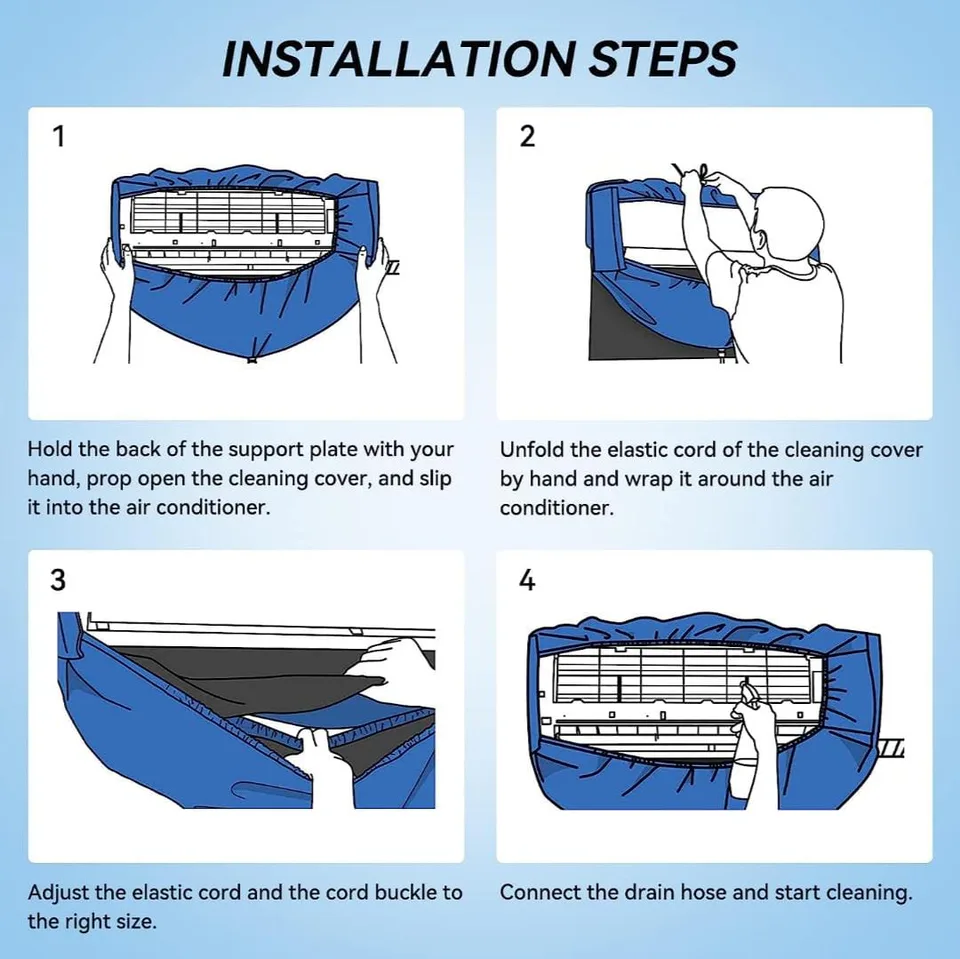 Air Conditioning Cleaning Waterproof Cover Bag