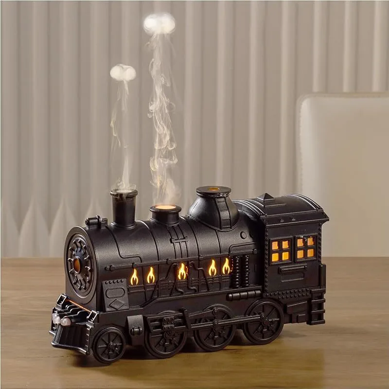 Mini Train Oil Diffuser: USB-Powered, Dual Mist Modes