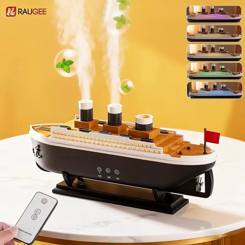 Remote-Control Aromatherapy Humidifier with Nightlight