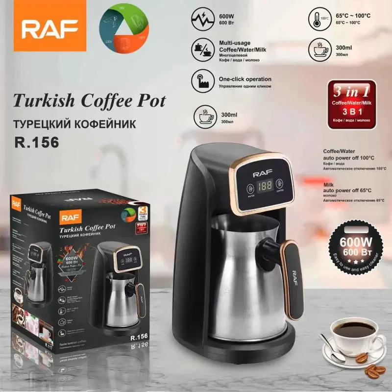Electric Turkish Coffee Maker – 300ML 3-in-1