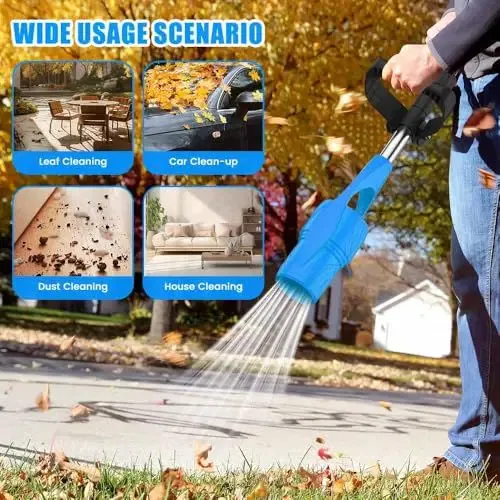 Cordless Rechargeable Leaf Blower with Extra Battery