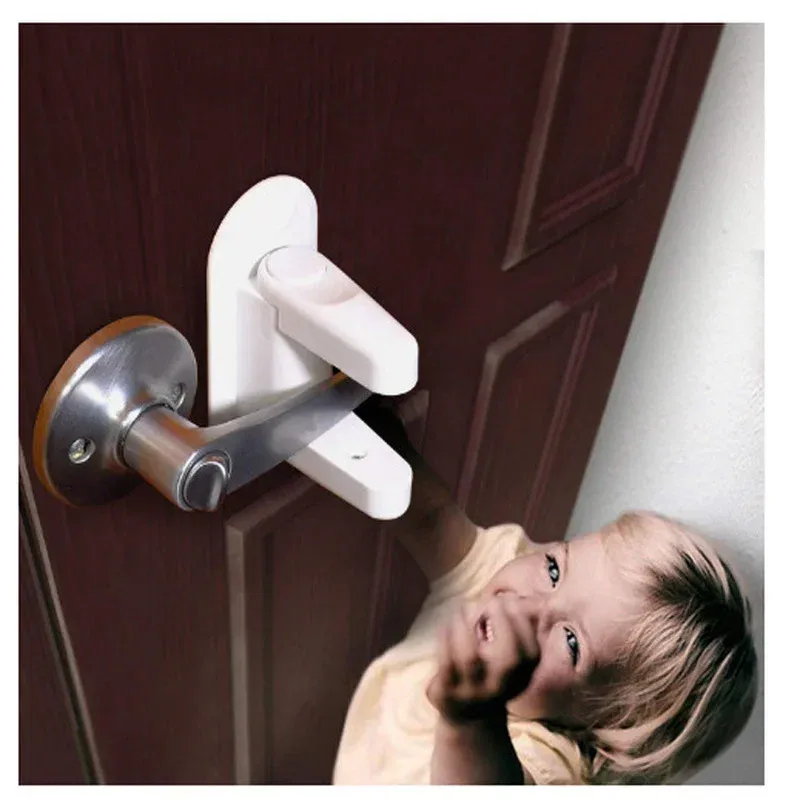 baby safety door lever lock