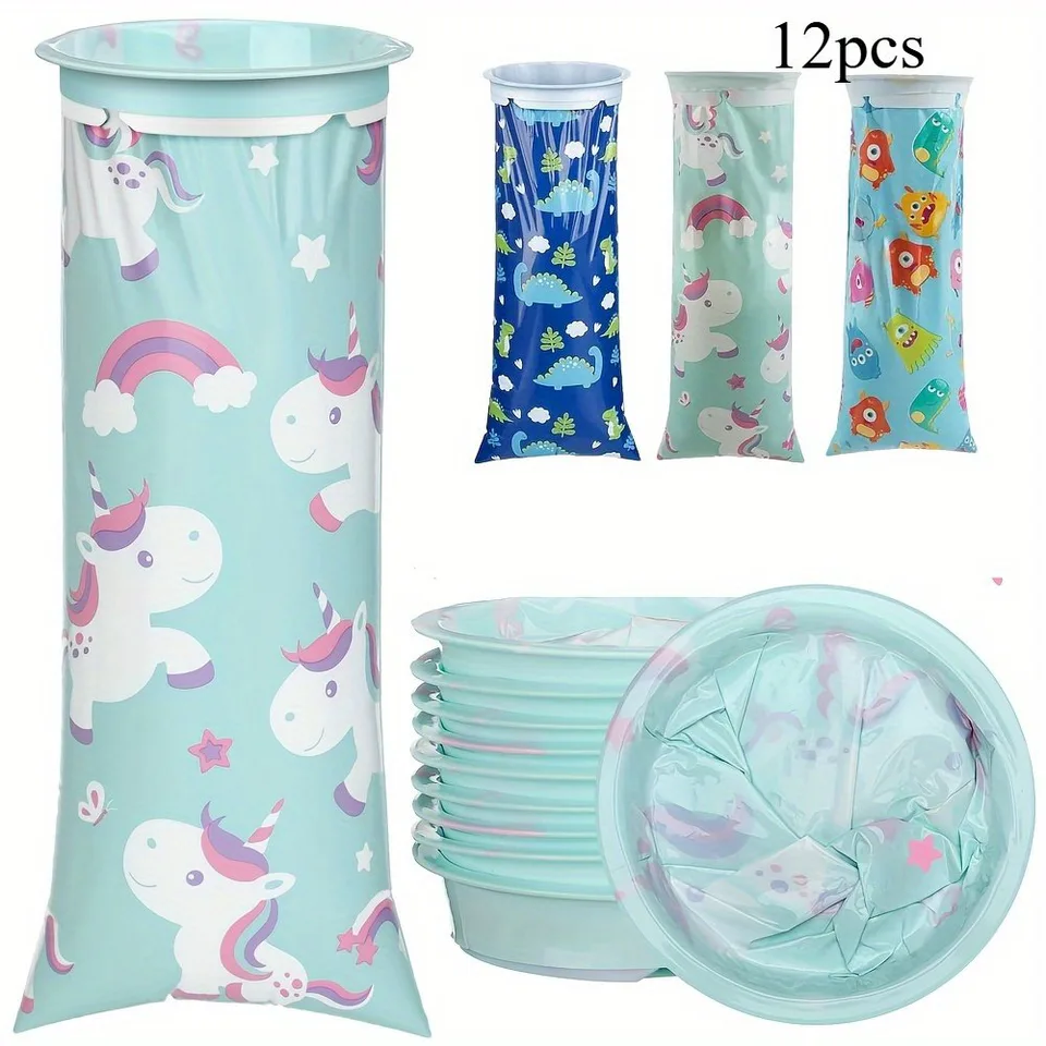 Adorable Unicorn Travel Vomit Bags