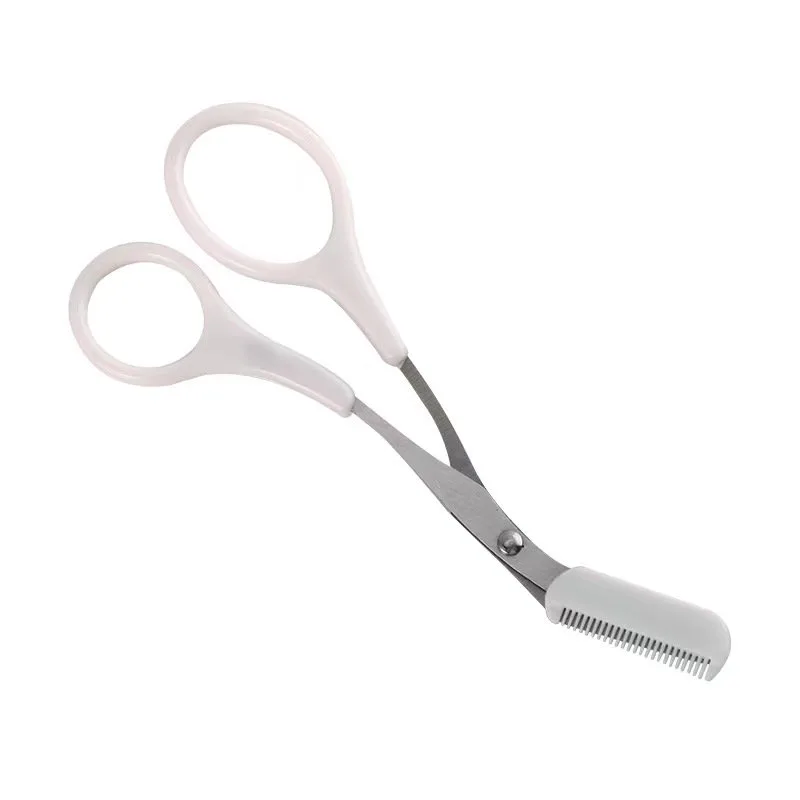 Precision Eyebrow Trimmer with Comb for Flawless Grooming