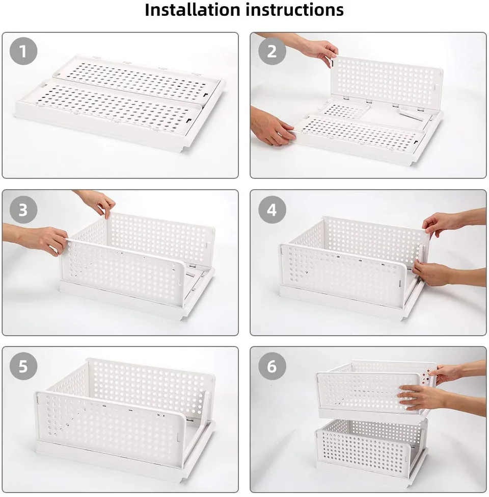 1pec Stackable Closet Wardrobe Storage