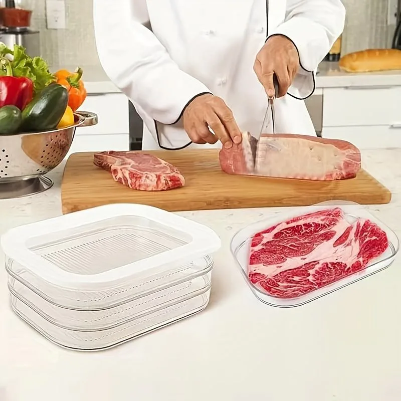 Space-Saving 3-Layer Food Storage Container