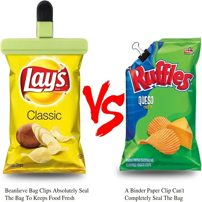 Versatile Heavy Duty Food Bag Clips for Freshness