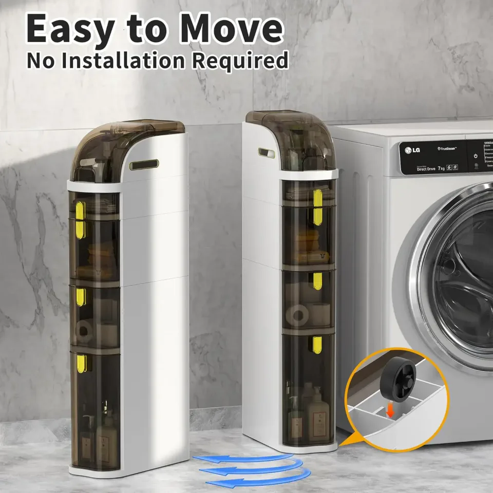 Slim Bathroom Storage Cabinet