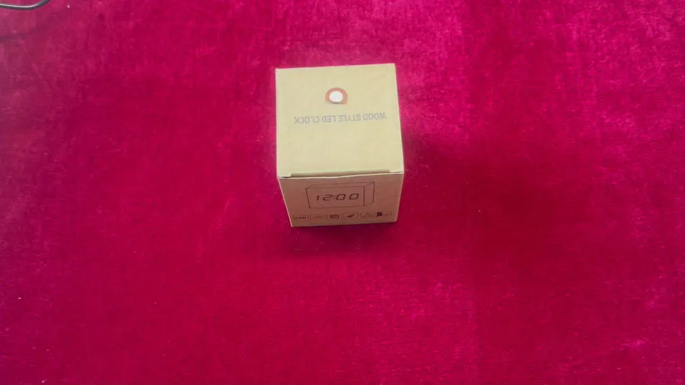 Smart Wooden Alarm Clock with Voice Control LED Display