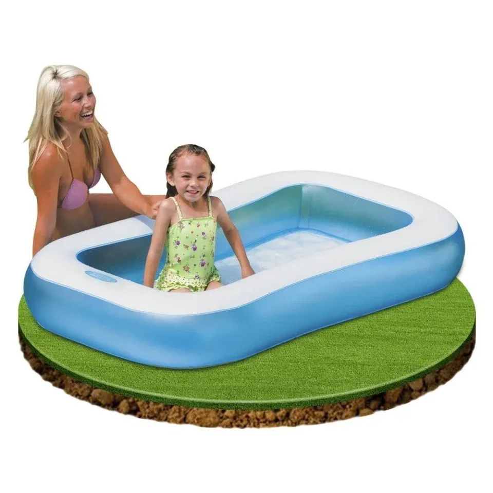 Rectangular Baby Pool with Soft Inflatable Floor
