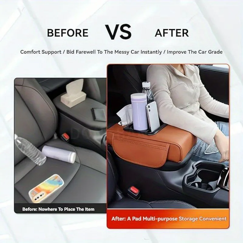 SUV & Truck Armrest Organizer with Cup Holders