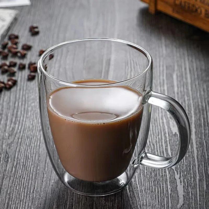 Double Wall Borosilicate Glass Mug