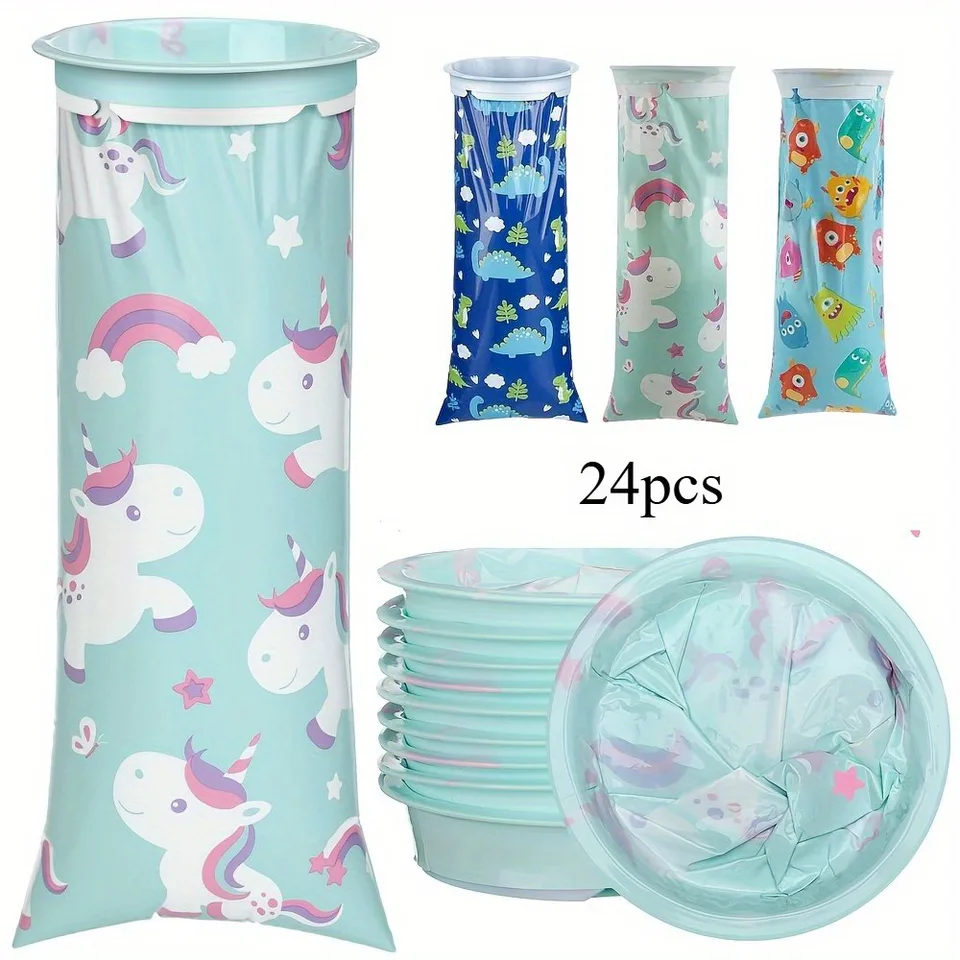 Adorable Unicorn Travel Vomit Bags