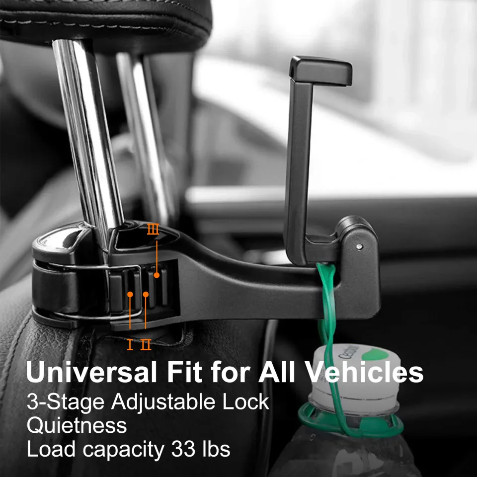 Car Hooks with Phone Holder 2 In 1