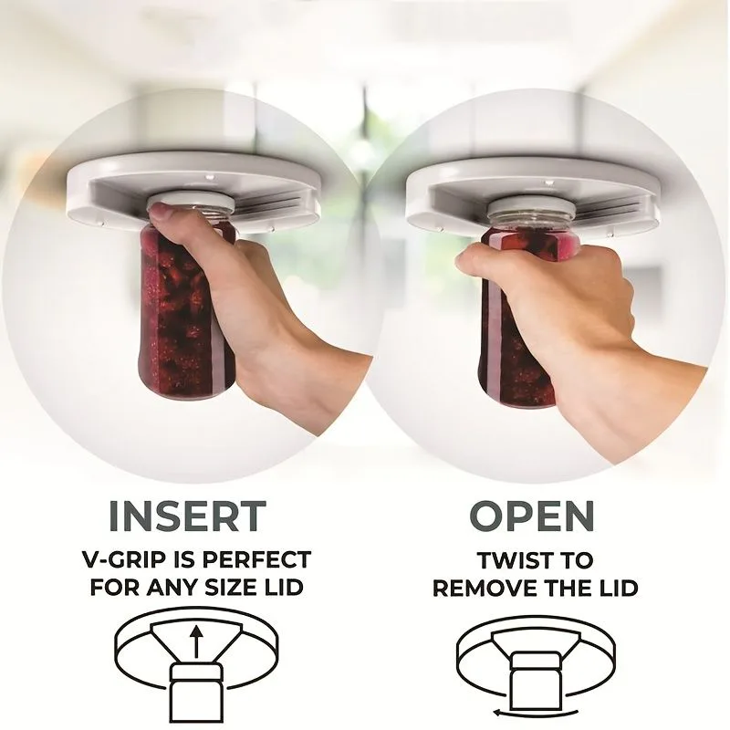 Universal Under Cabinet Jar Opener for Easy Access