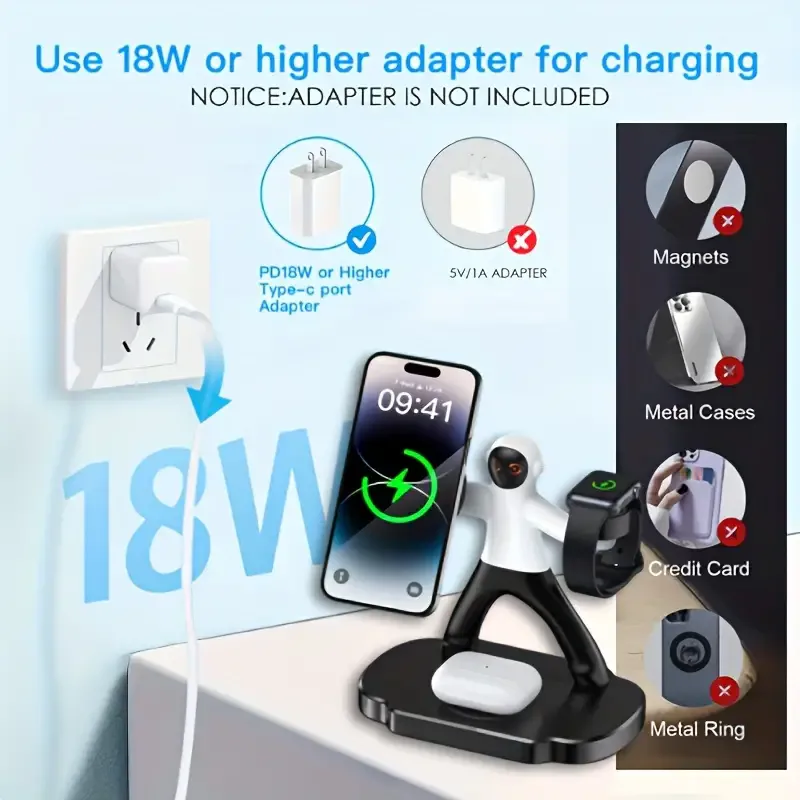 Spaceman Magnetic Wireless Charger