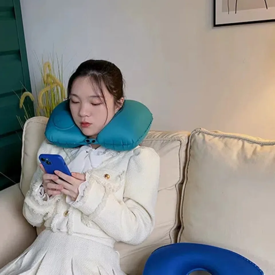 Inflatable U-Shape Neck Pillow
