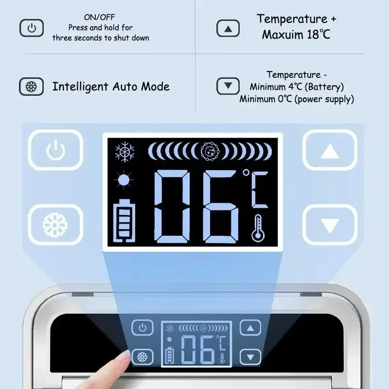 Portable Insulin Cooler Box with Double Layer Design