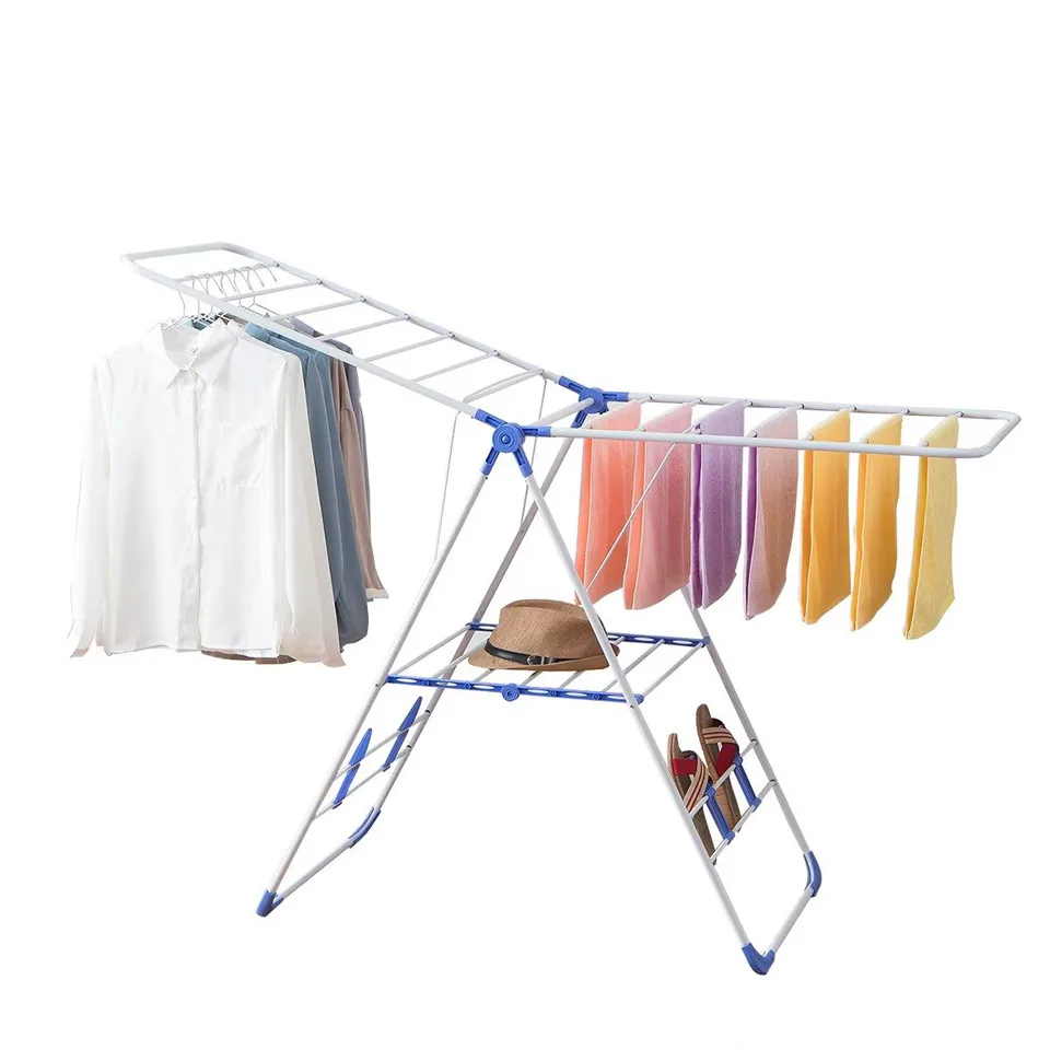 YJ Portable Clothing Rack – Foldable Multi-Function Wing