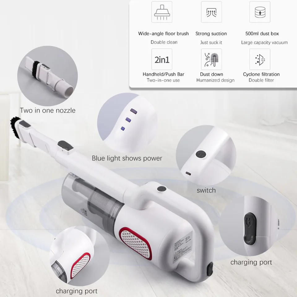 2 in 1 Wireless Vacuum Cleaner