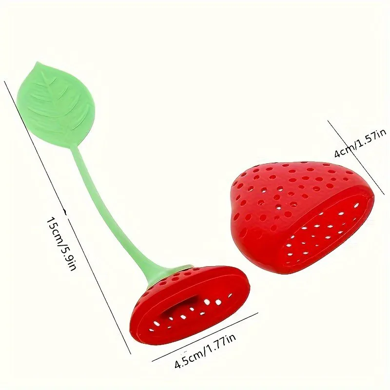 Charming Strawberry Tea Infuser with Easy Grip Handle