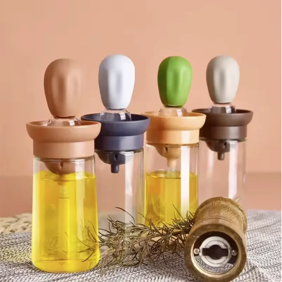 Oil Bottle With Silicone Brush